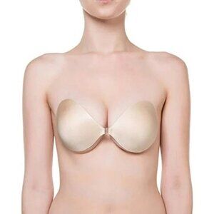 NuBra SE998 Seamless Push Up Strapless Bra Fair B Cup MADE IN USA - NEW IN BOX!